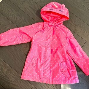 3T unicorn rain coat
